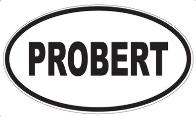 PROBERT - Oval Sticker