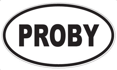 PROBY - Oval Sticker