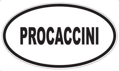 PROCACCINI - Oval Sticker