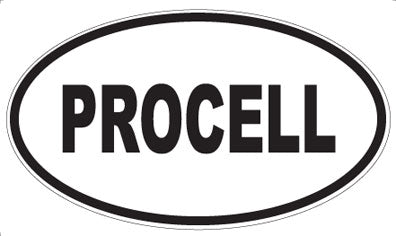 PROCELL - Oval Sticker