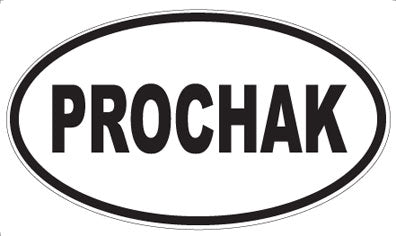 PROCHAK - Oval Sticker