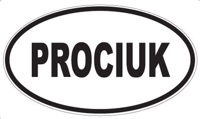 PROCIUK - Oval Sticker
