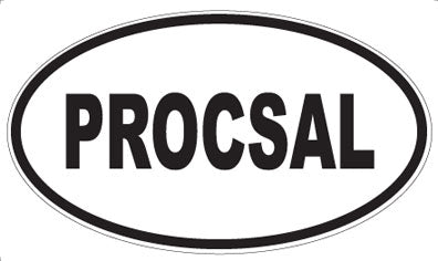 PROCSAL - Oval Sticker