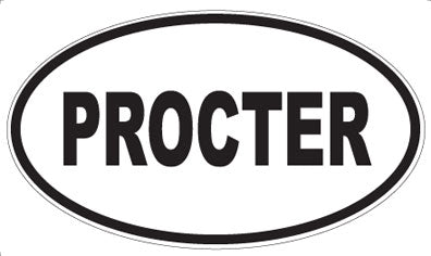 PROCTER - Oval Sticker