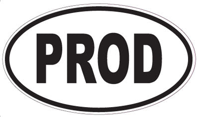 PROD - Oval Sticker