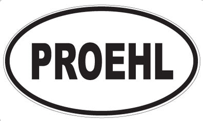 PROEHL - Oval Sticker