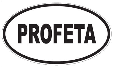 PROFETA - Oval Sticker