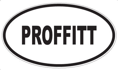 PROFFITT - Oval Sticker