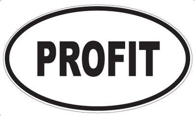 PROFIT - Oval Magnet