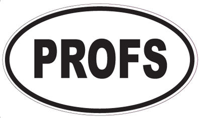 PROFS - Oval Magnet