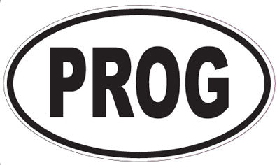 PROG - Oval Sticker