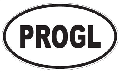 PROGL - Oval Sticker