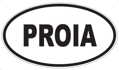 PROIA - Oval Sticker
