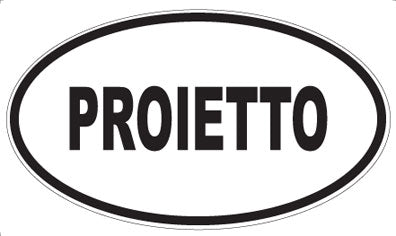 PROIETTO - Oval Sticker