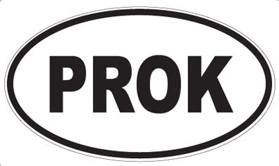 PROK - Oval Sticker