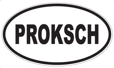 PROKSCH - Oval Sticker