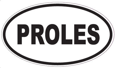 PROLES - Oval Sticker
