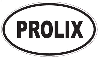 PROLIX - Oval Sticker