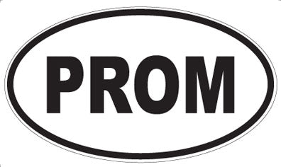 PROM - Oval Sticker