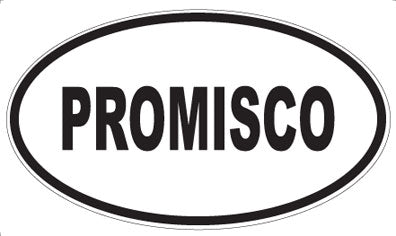 PROMISCO - Oval Sticker