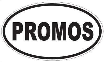 PROMOS - Oval Sticker