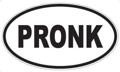 PRONK - Oval Sticker