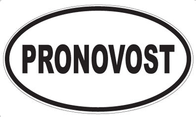 PRONOVOST - Oval Sticker