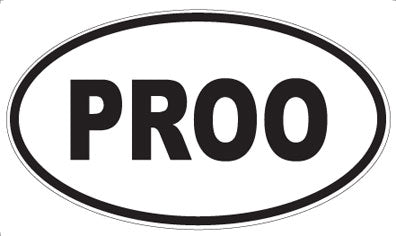 PROO - Oval Sticker