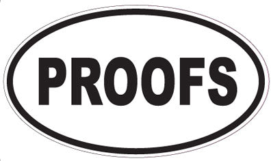 PROOFS - Oval Sticker