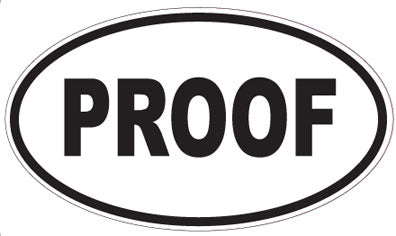 PROOF - Oval Magnet