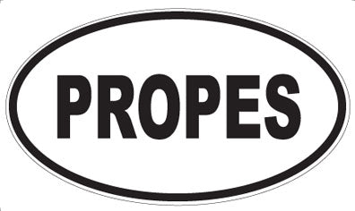 PROPES - Oval Sticker