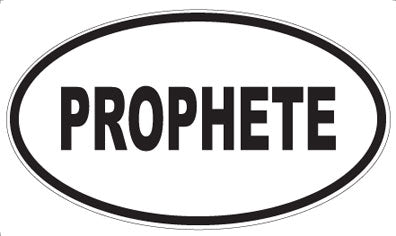 PROPHETE - Oval Sticker