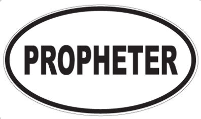 PROPHETER - Oval Sticker