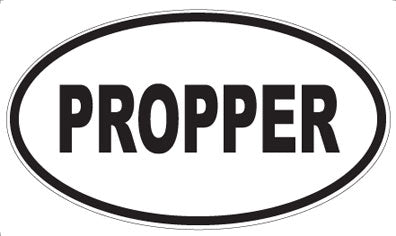 PROPPER - Oval Sticker
