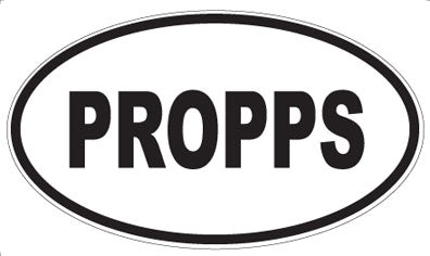 PROPPS - Oval Sticker