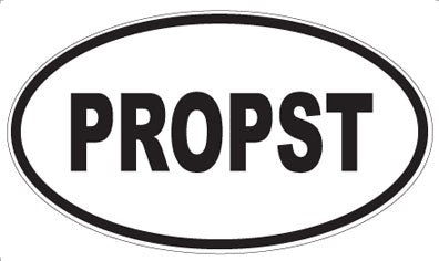 PROPST - Oval Sticker