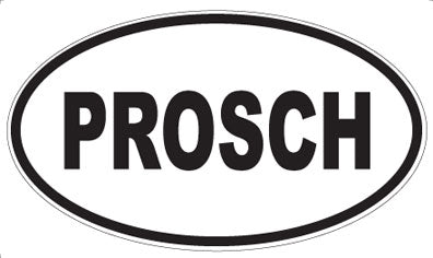 PROSCH - Oval Sticker