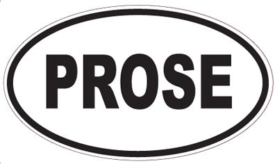 PROSE - Oval Sticker