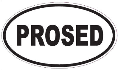 PROSED - Oval Sticker