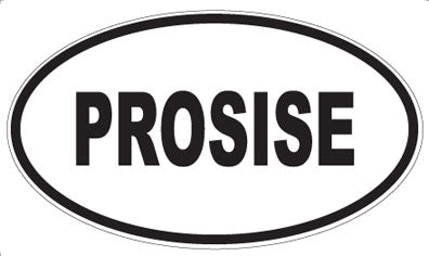 PROSISE - Oval Sticker