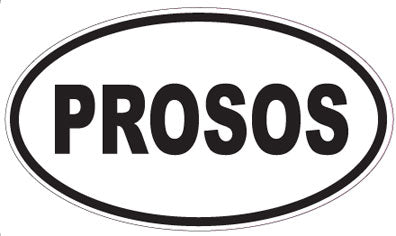 PROSOS - Oval Sticker