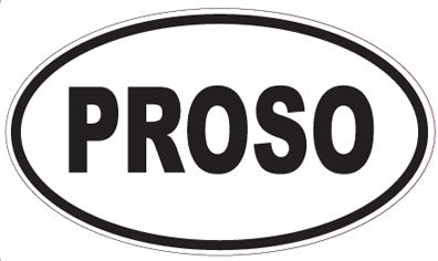 PROSO - Oval Magnet