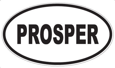 PROSPER - Oval Sticker