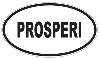 PROSPERI - Oval Sticker
