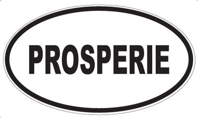 PROSPERIE - Oval Sticker
