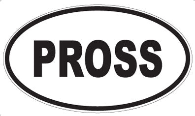 PROSS - Oval Sticker