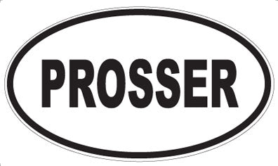 PROSSER - Oval Sticker