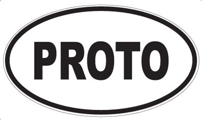 PROTO - Oval Sticker