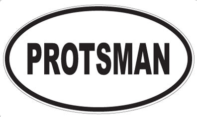 PROTSMAN - Oval Sticker