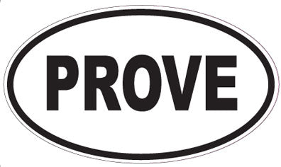 PROVE - Oval Sticker